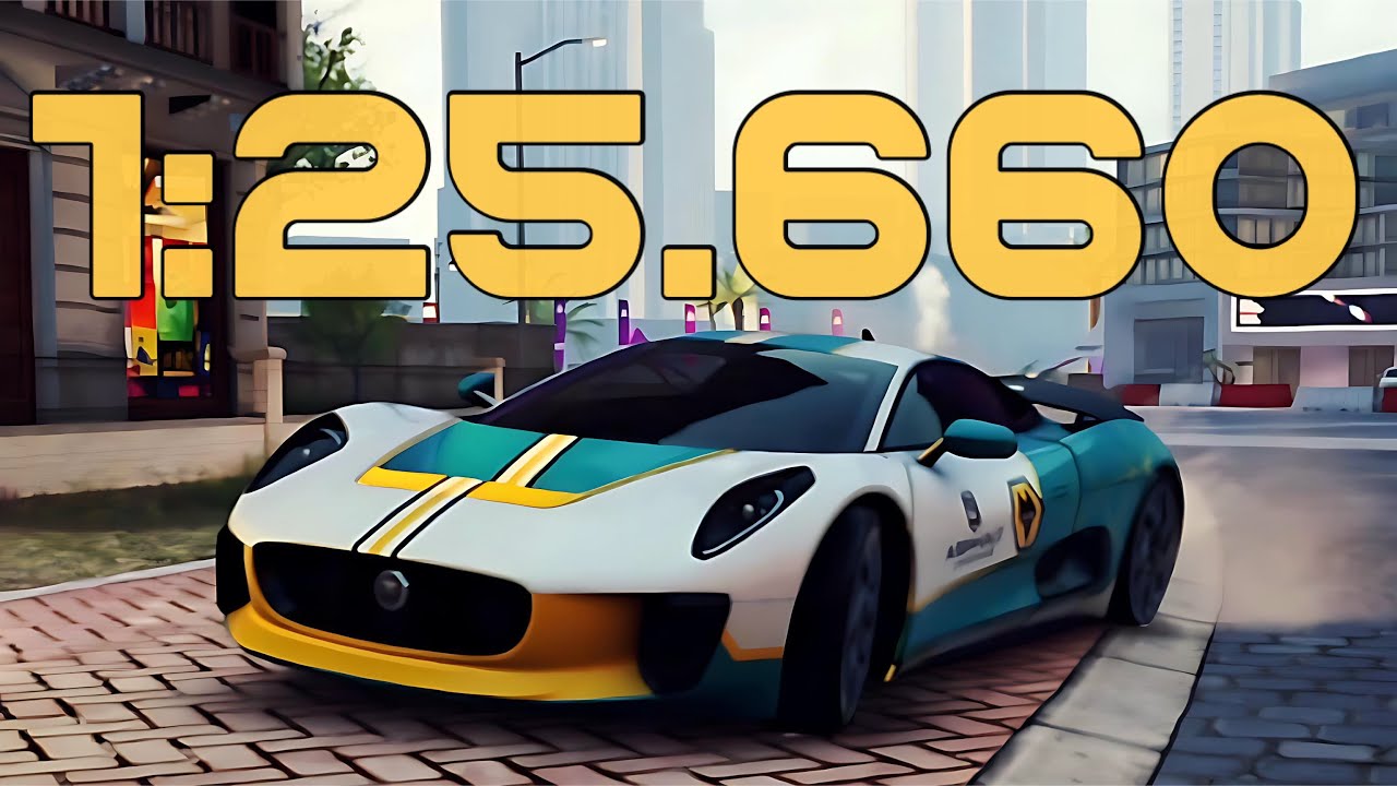 Asphalt Legends Unite: Car Hunt Riot - Jaguar C-X75 - 1:25.660 (OC)