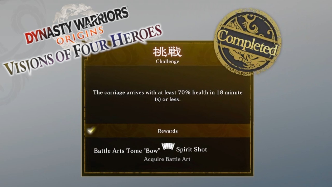 Unlocking the OVERPOWERED *SPIRIT SHOT* Bow Battle Art! (Dynasty Warriors: Origins)