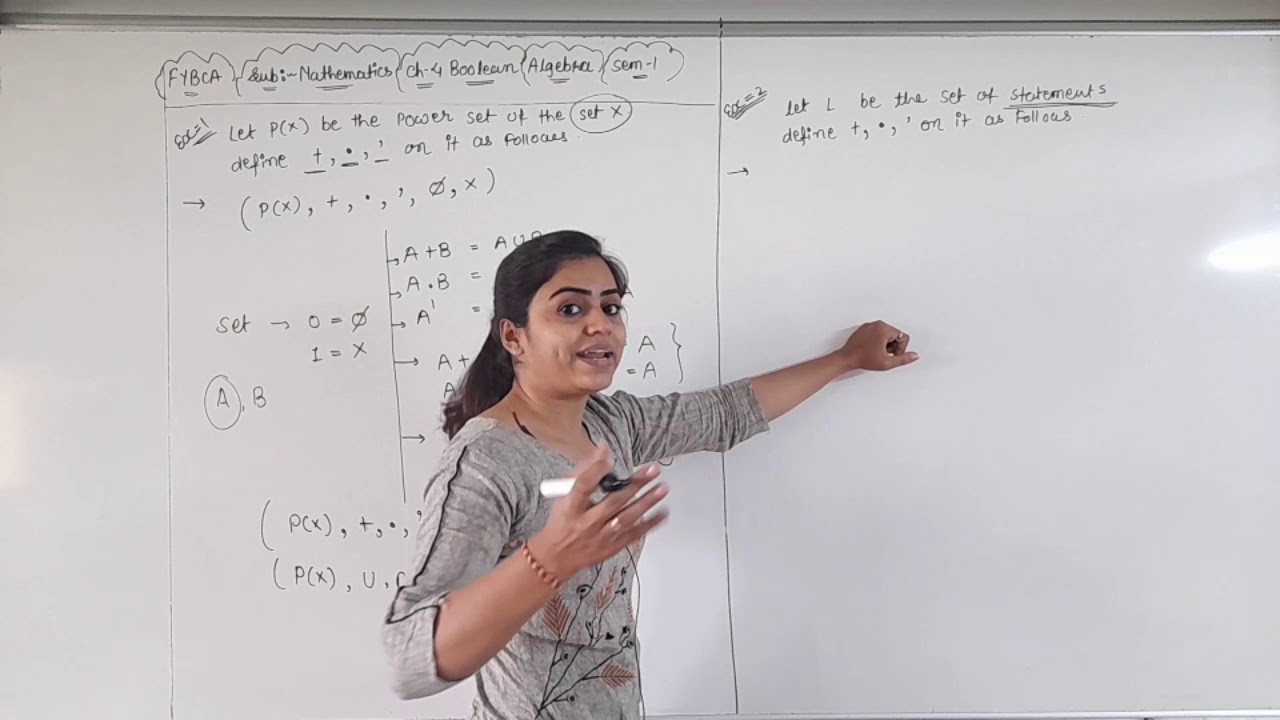 FYBCA | Mathematics | Ch-4 | Part-2 | Boolean Algebra| Sem-1 | By Divya Kathiriya