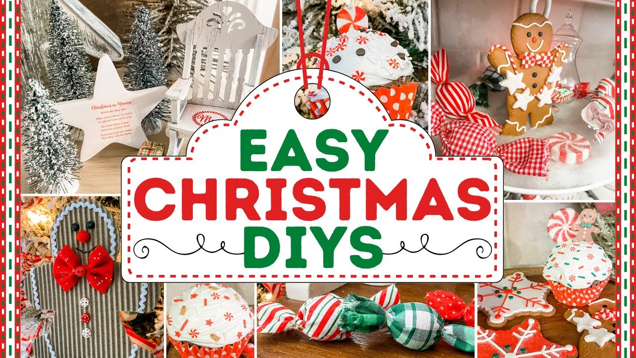 🎄 QUICK & EASY Christmas Decor DIYS |  CHRISTMAS DIYS ON A BUDGET!