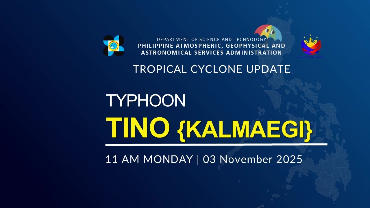 Press Briefing : Typhoon TINO {KALMAEGI} at 11AM | November 03, 2025 - Monday