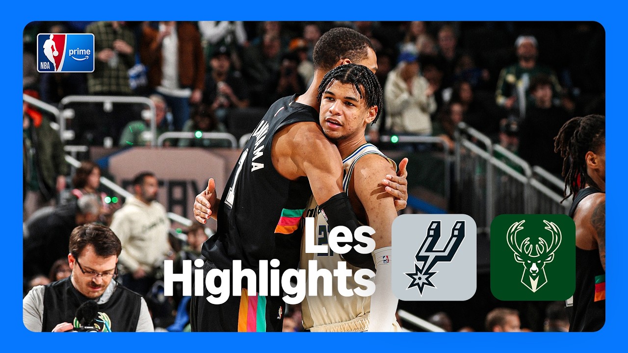 🏀 SPURS @ BUCKS | Le r&eacute;sum&eacute; du match du samedi soir, avec Wemby ! | Samedi 28 mars 2026