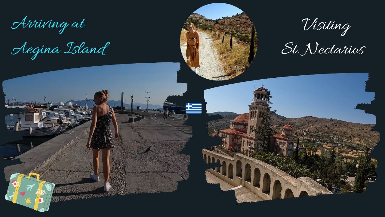 Discovering Aegina Island ⛵ | Exploring the Port & Visiting the Breathtaking St. Nektarios! 🇬🇷✨
