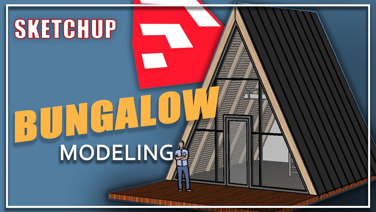 Bungalow Modelling Tutorial (Part 1) | Sketchupta Bungalov Modelleme