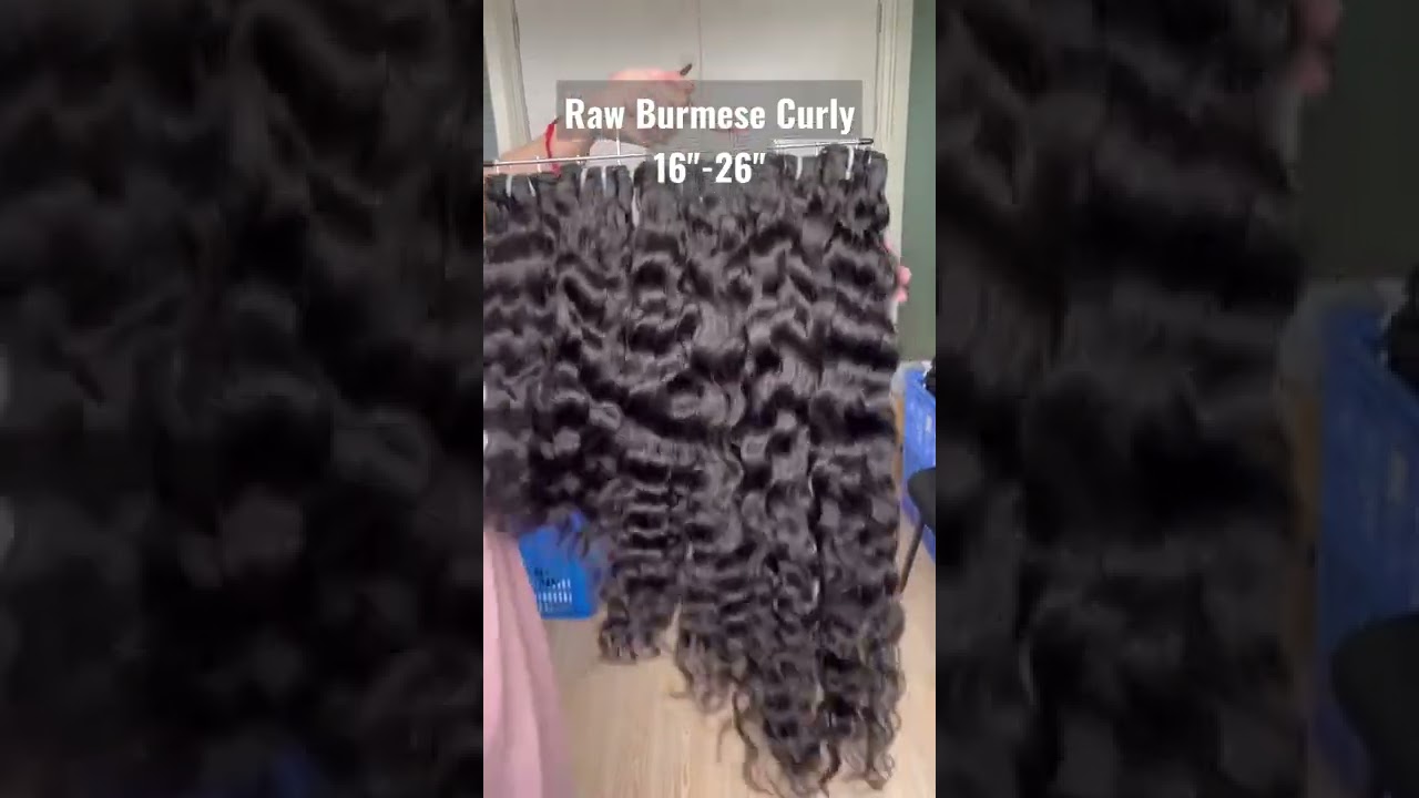 【Iqueenla Hair Review】Raw Hair| Burmese Curly🔥#rawhair #rawhairvendor #foryou #curlyhair