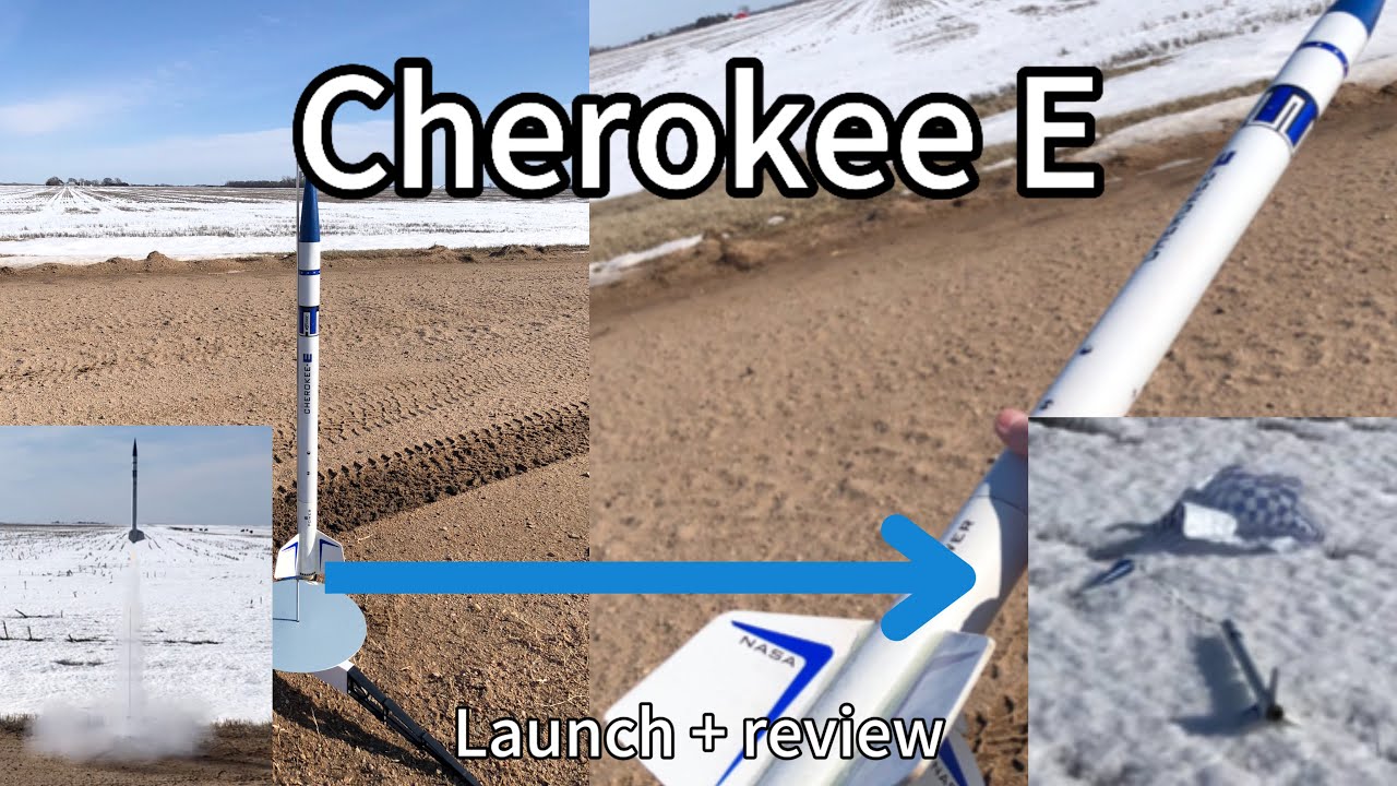 Estes Cherokee E Model Rocket Launch and mini review