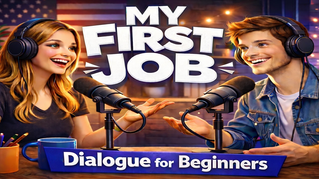 My first job - Easy English Conversation | Dialogue for Beginners