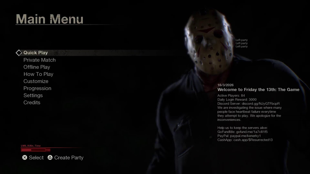 Friday The 13th The Game!!! Endless Nightmare! With KillinTime!!