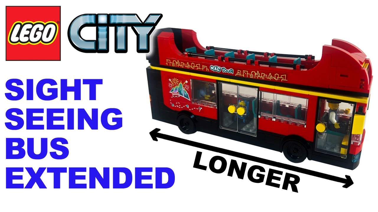 Extending the Lego City Sightseeing Bus | Set 60407 - 4 studs longer MOD