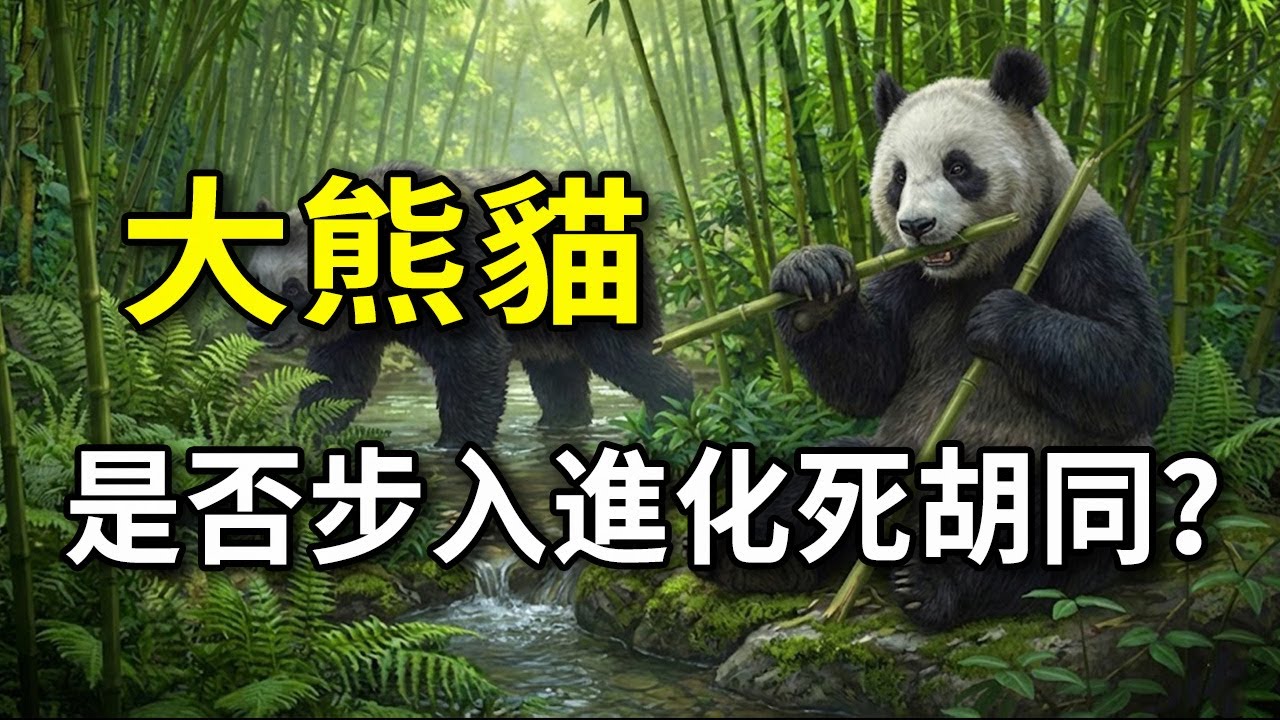 演化的死胡同？熊貓是否早已被大自然判了死刑？ #大熊貓 #熊貓保育 #物種滅絕 #自然淘汰 #演化論 #生態平衡