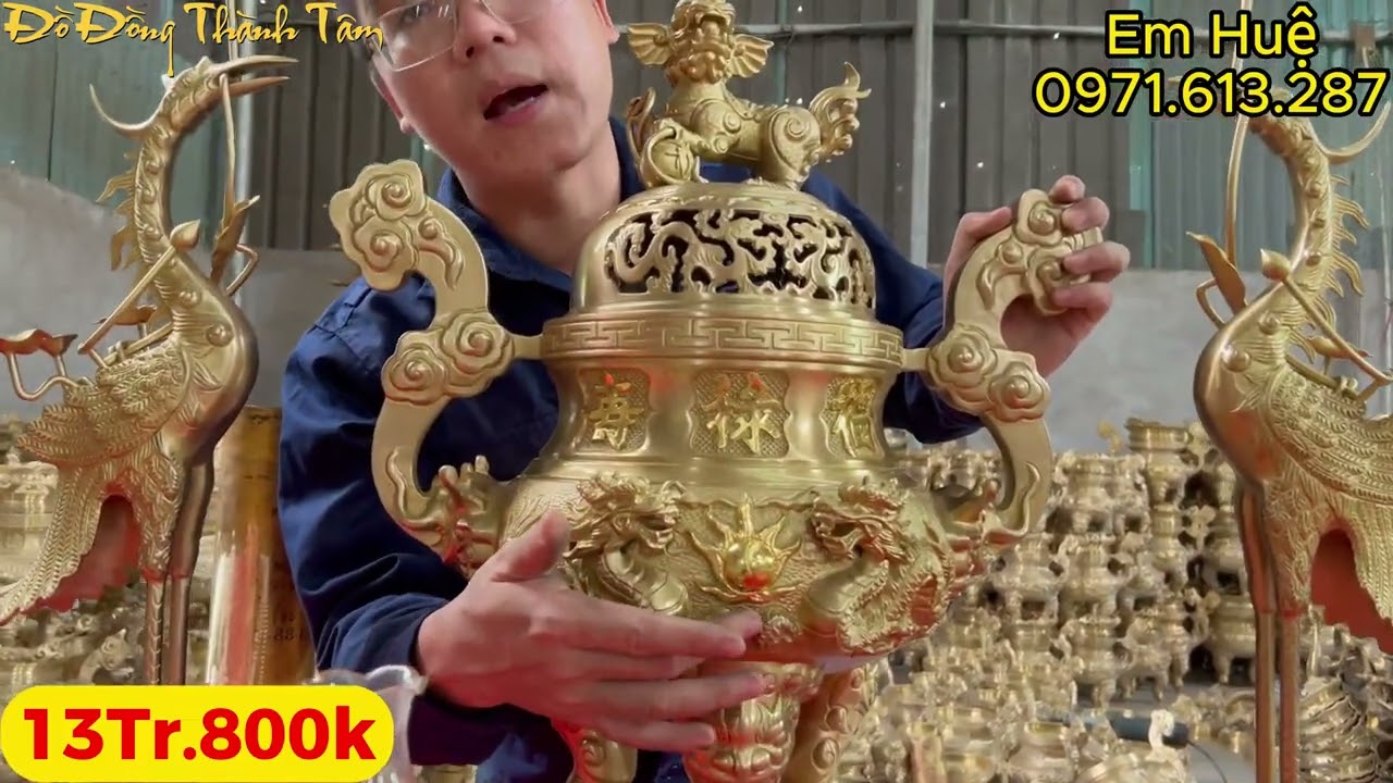 Siêu Phẩm Đỉnh Đồng Cattut Cao 66cm Giá Tại Xưởng