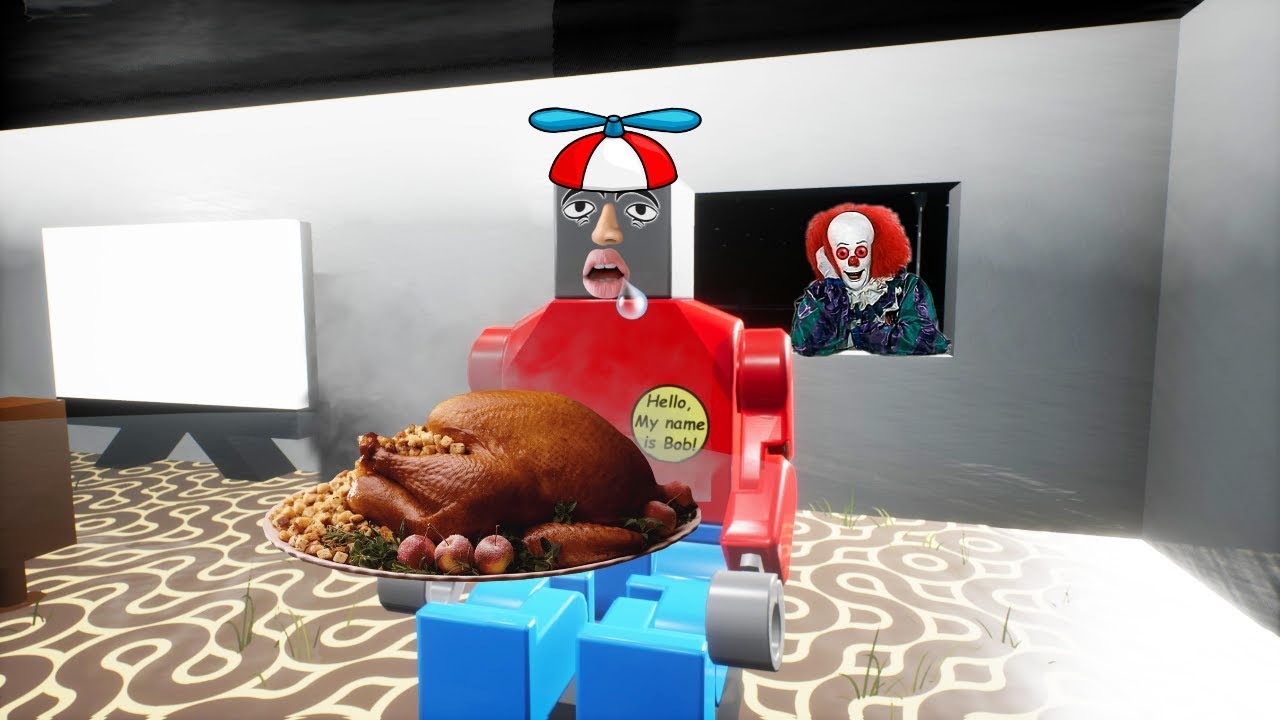 Four Best Friends Get Chased Through Lego City By The Lego IT Clown in Brick Rigs!