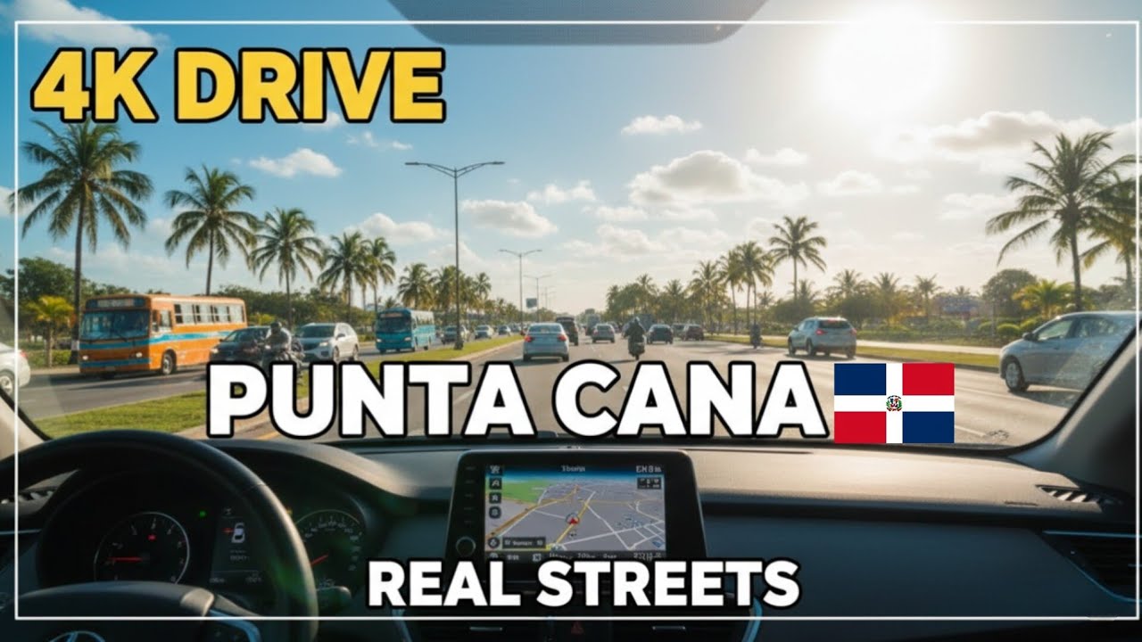 Driving Real Streets At Punta Cana 🇩🇴, Dominican Republic in 4K