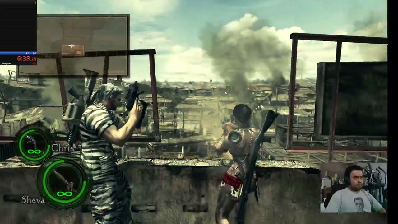 Resident Evil 5 Speedrun Firts Worldrecord Attempt CO-OP Veteran 1:57:32