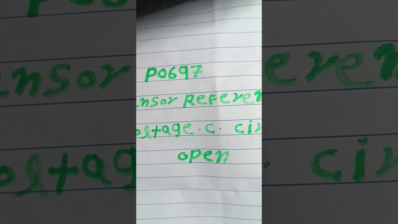 P0697 sensor reference voltage c circuit open kisi bhi gadi me asakta h ye code video zarur dekhne
