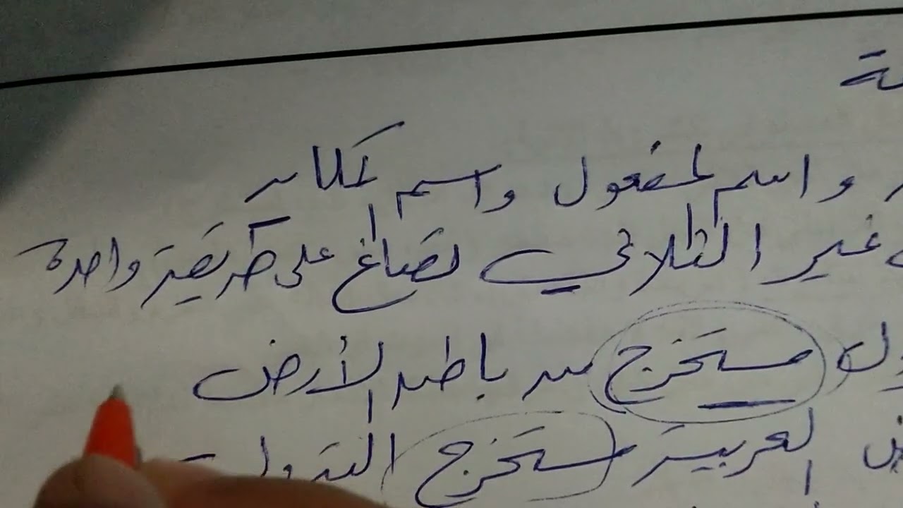 اسما الزمان والمكان 