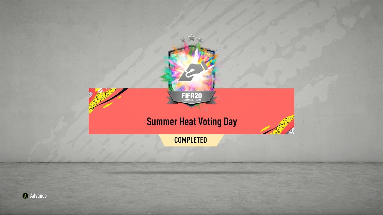 SUMMER HEAT VOTING DAY SBC COMPLETED - SUMMER HEAT - FIFA 20 ULTIMATE TEAM