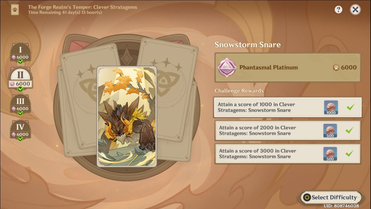 The Forge Realm's Temper 6.3 All 6000 point | Genshin TCG Luna IV