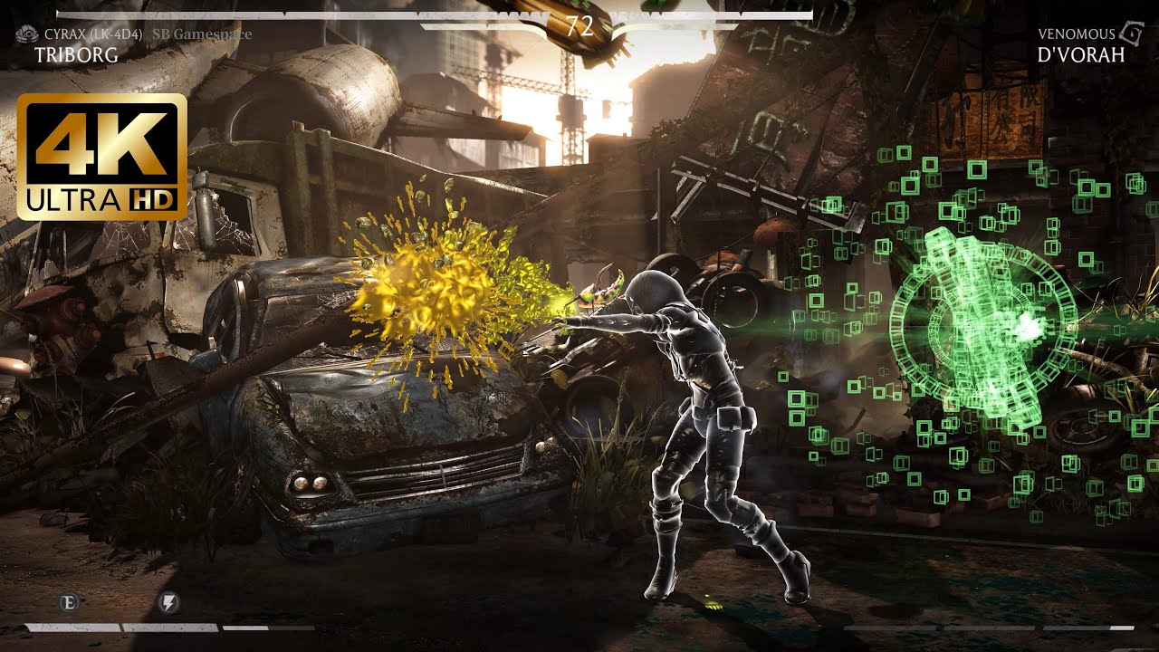 Triborg (Cyrax) vs D'Vorah - Mortal Kombat X