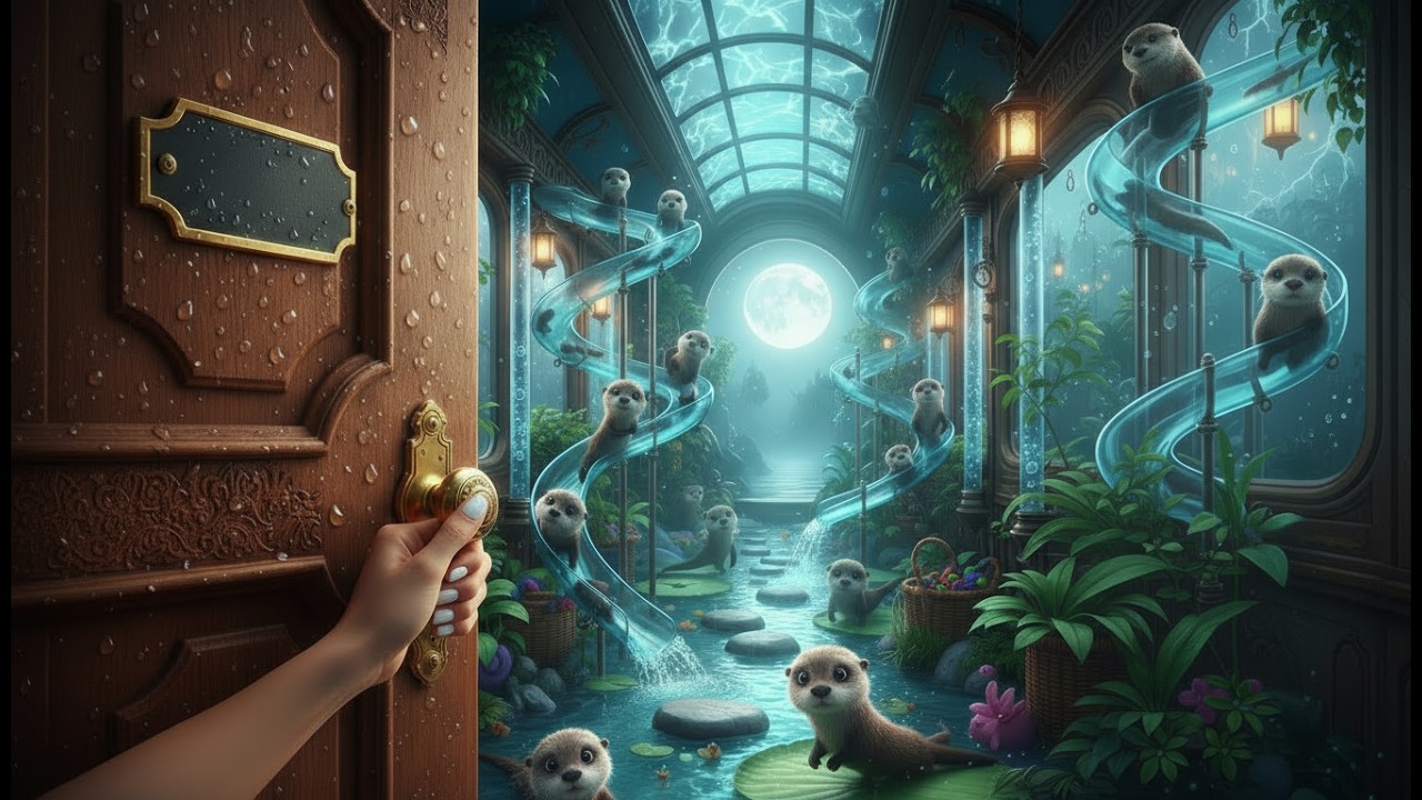 Moonlight Rails: Baby Animal Train Universe 🦦🐥🐰 | Multi-Door Magical Nursery Series (8K Cinematic)