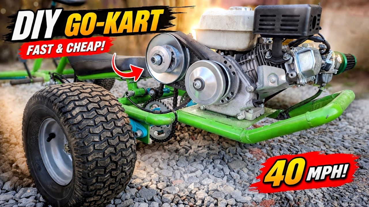 ✅ Extreme Fun and Low Cost? - All tarrain Gokart Build!