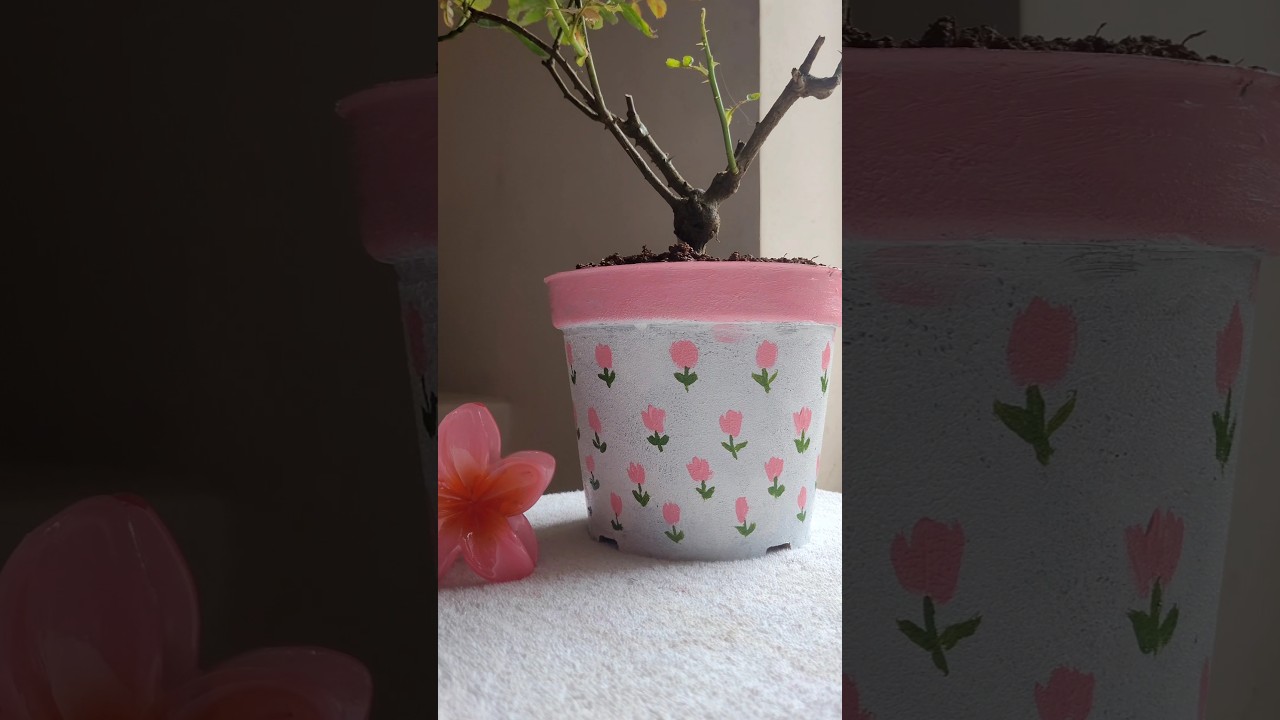 Pot restoration #hopestudios #painting #craft #diy #acrylicpainting  #restoration #prettylittlebaby