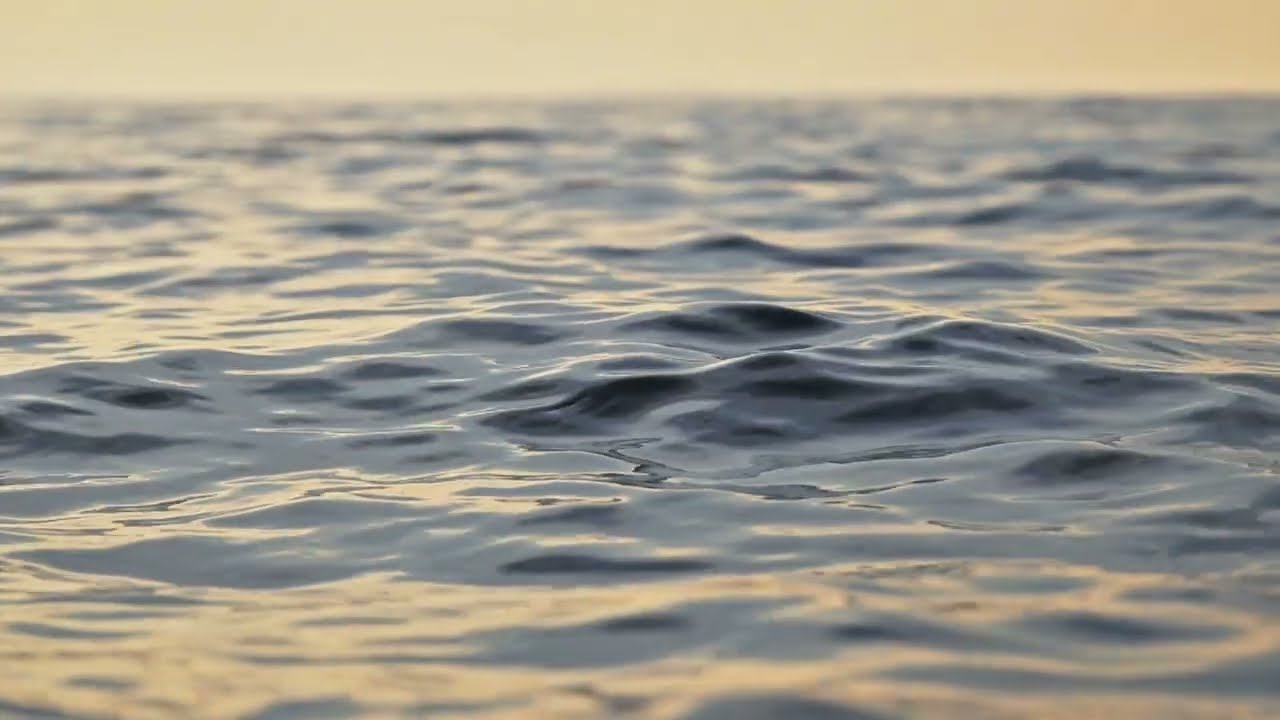 🌊 Calm Water Waves | Ambient Video for Study 📚 Sleep 😴 & Relaxation 🌙