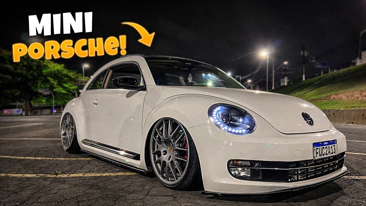 FUSCA TSI RODAS PORSCHE  LANTERNA GRINGA SUSPENSÃO A AR CONFIRA