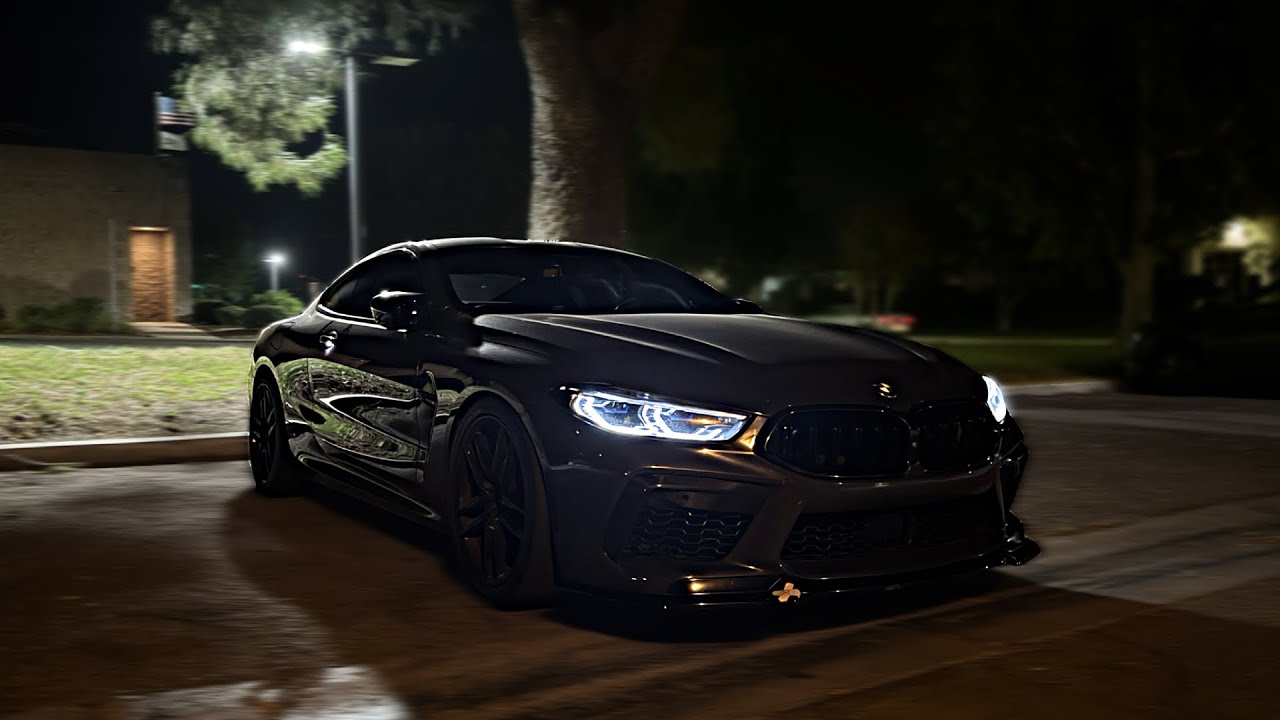 Rushing To The Gym in My Downpiped M8 Comp