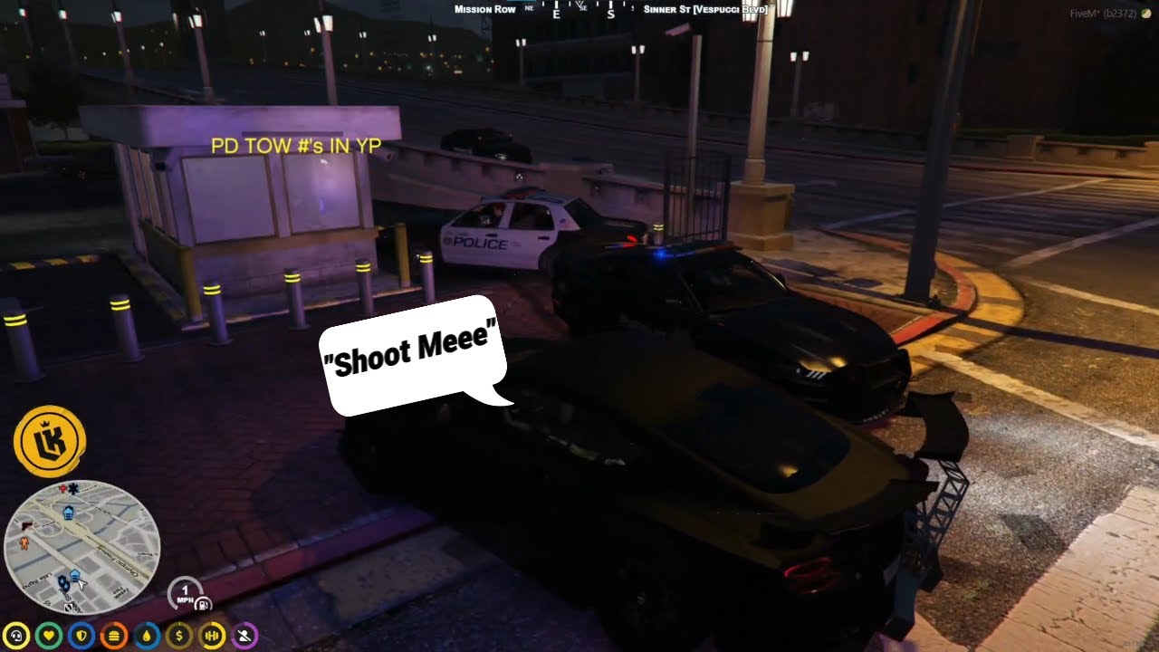 CG BEGS the Cops to Shoot them (cg trolling the Cops) | NoPixel GTA RP