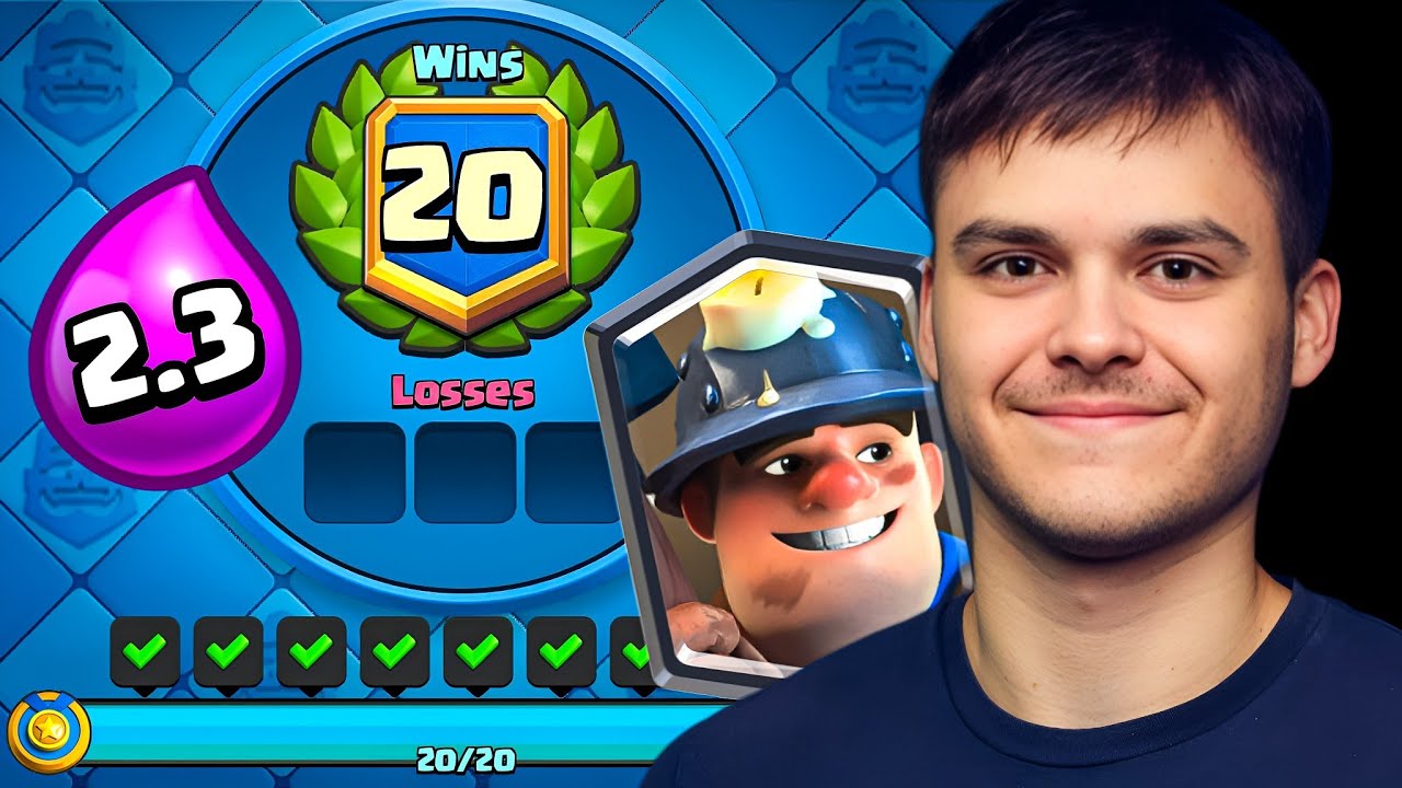 I Got 20 Wins with the FASTEST 2.3 Miner Cycle Deck!