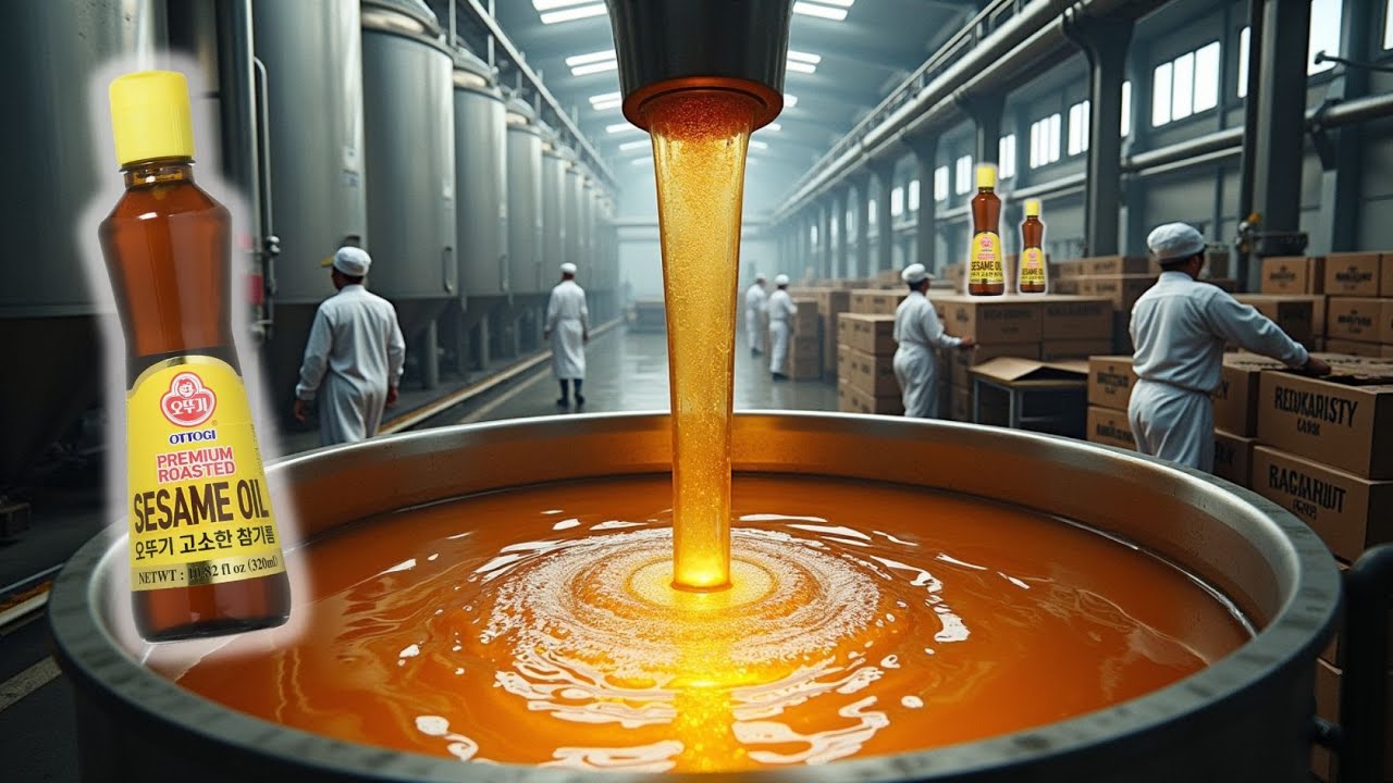DISCOVER the SECRETS of HOW Sesame Oil is Made in a Factory!