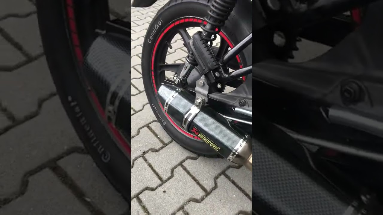 Honda cbf 125 akrapovic sound