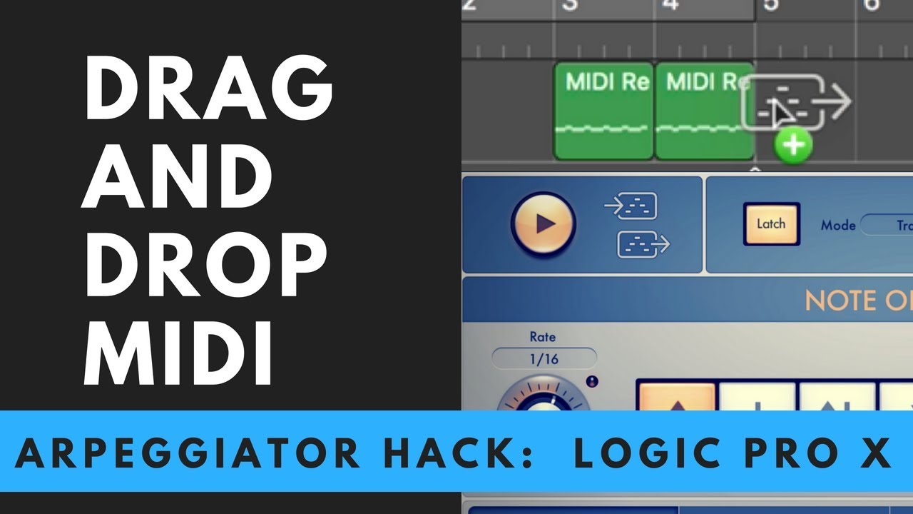 Logic Pro X Arpeggiator to MIDI Hack #1
