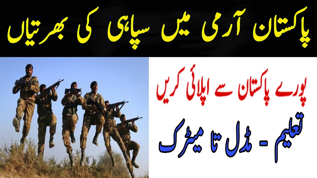 Pakistan Army FC Soldier Jobs 2020 | Pak Army Job