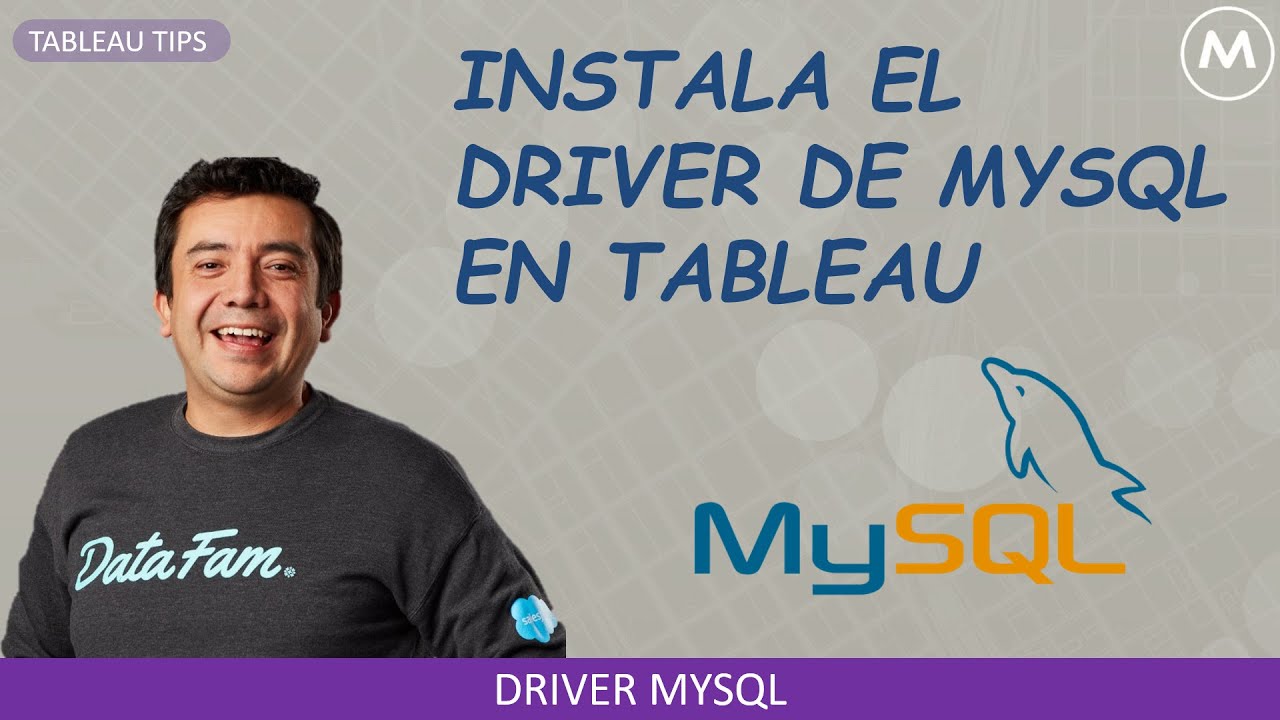 Instala el driver de MySQL para ser usado en Tableau