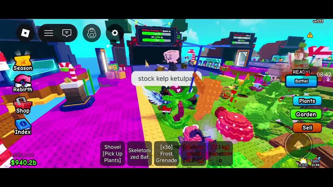 2nd admin abuse plants vs brainrots in my channel #roblox #plantsvsbrainrots