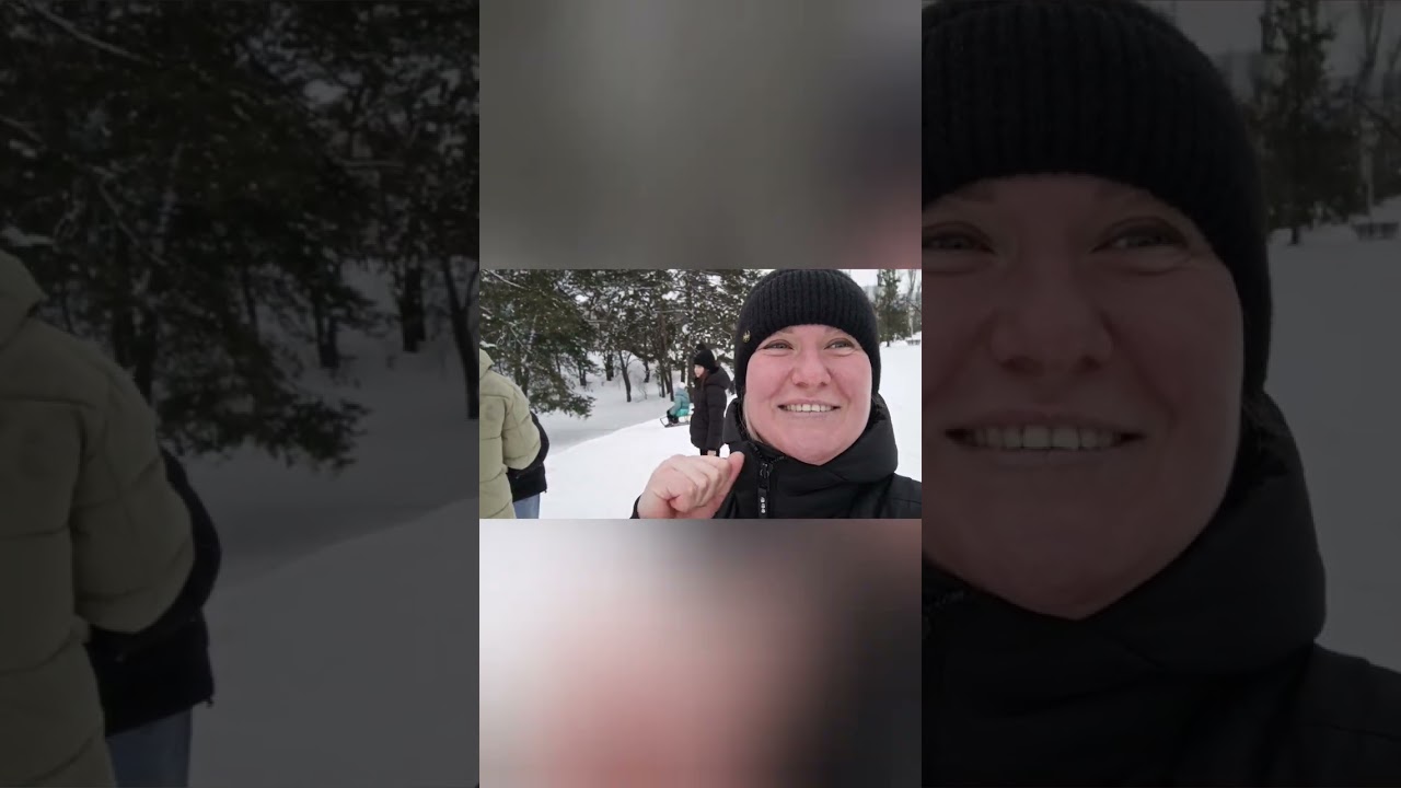 Влог. Катаемся на санках