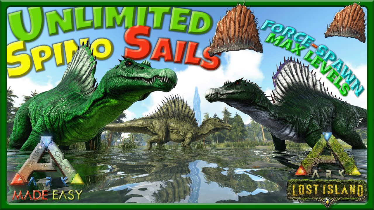 🆕 Spino Sail Farming Location 🌴 Lost Island 🌴 ARK: Made Easy