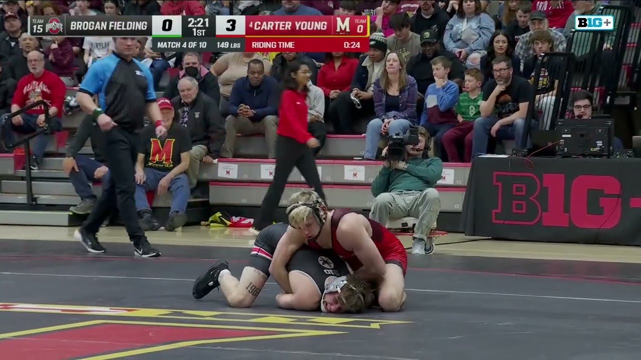 149 lbs: Ohio State's Brogan Fielding vs. Maryland's Carter Young | Maryland Wrestling