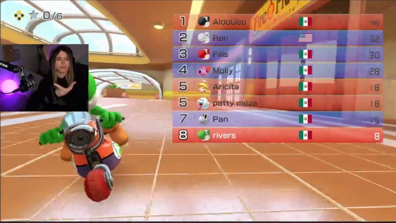 RIVERS JUGANDO Mario Kart