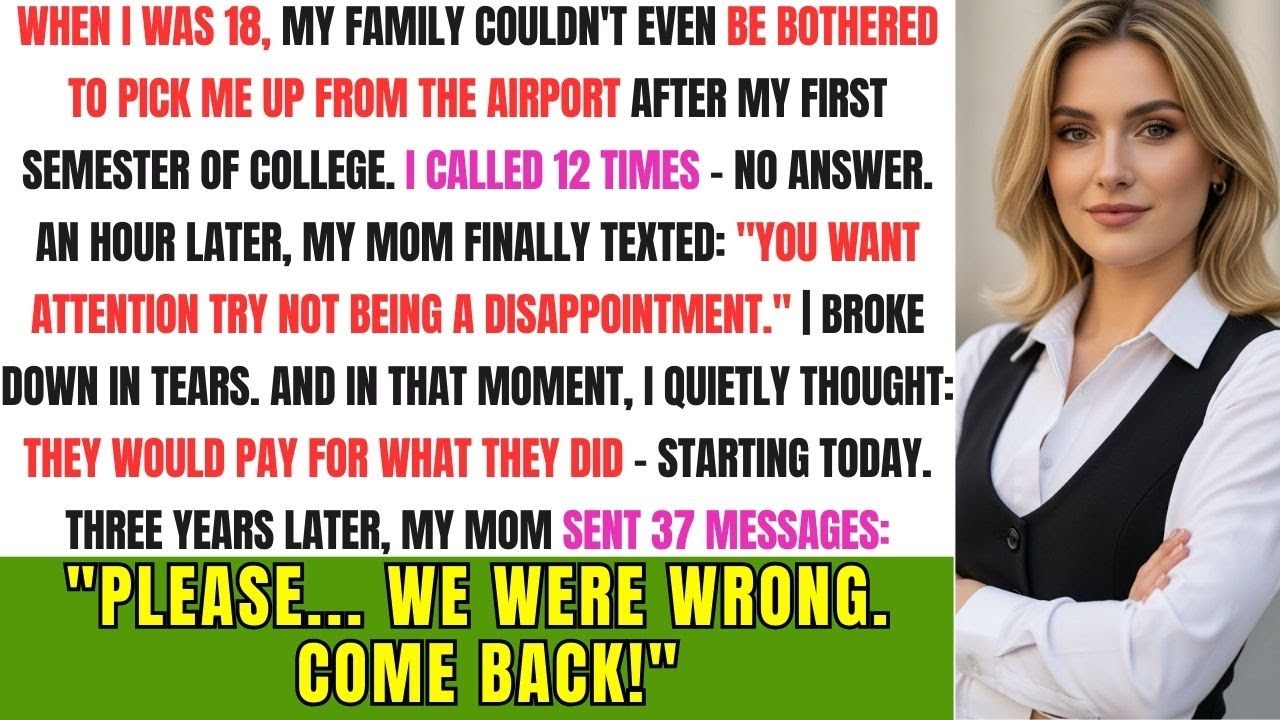 My Mom Forgot I Was at the Airport — I Made 12 Missed Calls, No One Answered, and I…