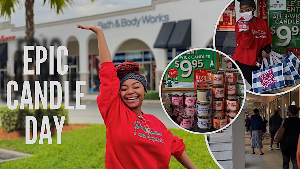 EPIC CANDLE DAY AT BATH & BODY WORKS! SHOP WITH ME | AMAZING DEALS + Vlogmas Day #4