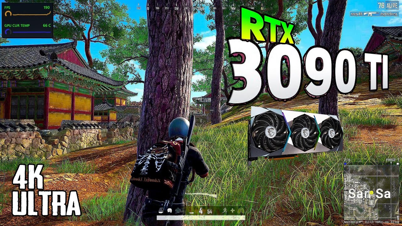 PUBG PC : RTX 3090 Ti ( 4K Ultra Graphics ) Taego map Battlegrounds Gameplay 2022 India