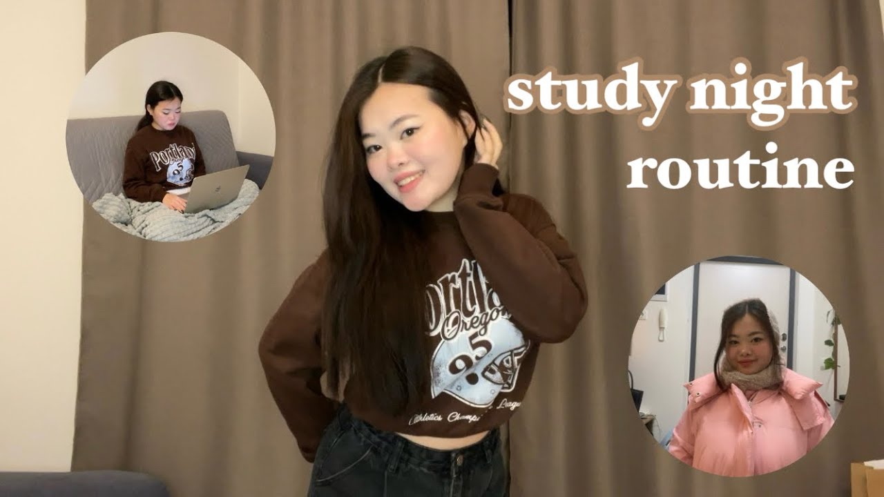 7:00 pm - 1:00 am night study routine | 19:00 - 1:00 вечерняя рутина 🌙