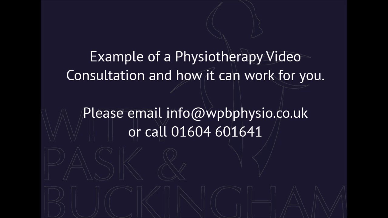 Example of a Video Consultation at Witty Pask & Buckingham