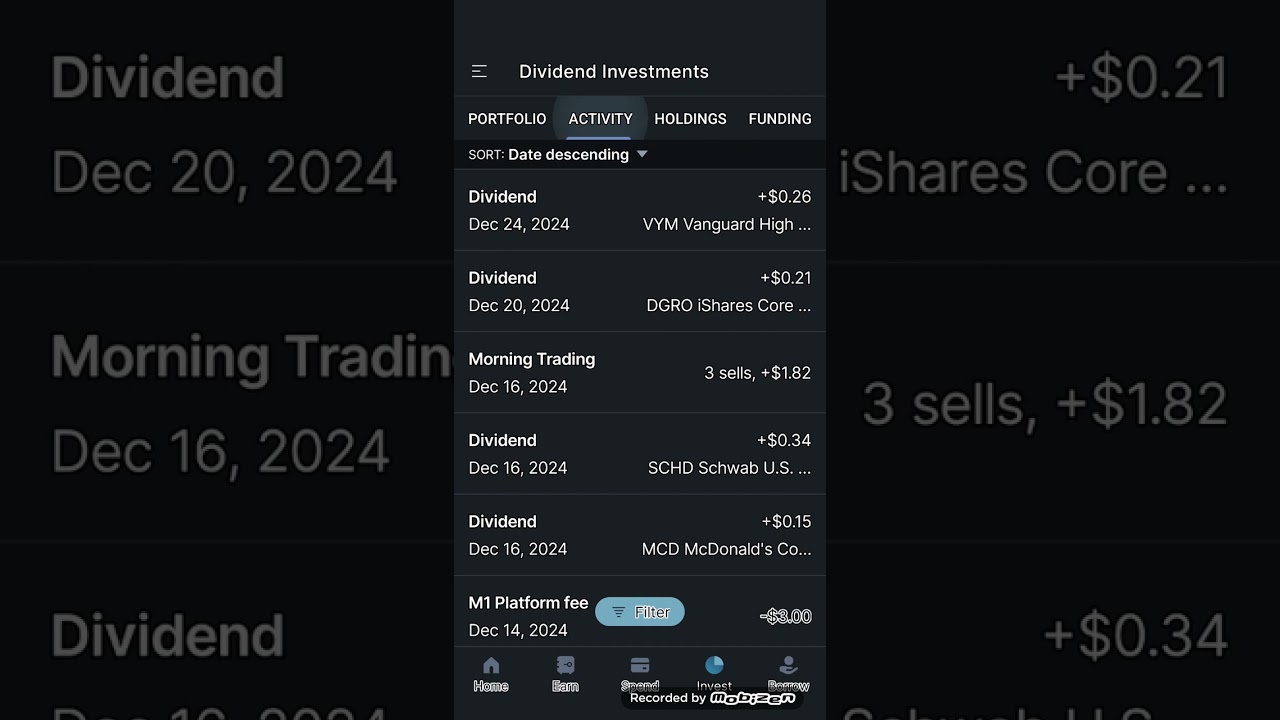 M1 Finance Dividend Portfolio Daily Update #Part 183