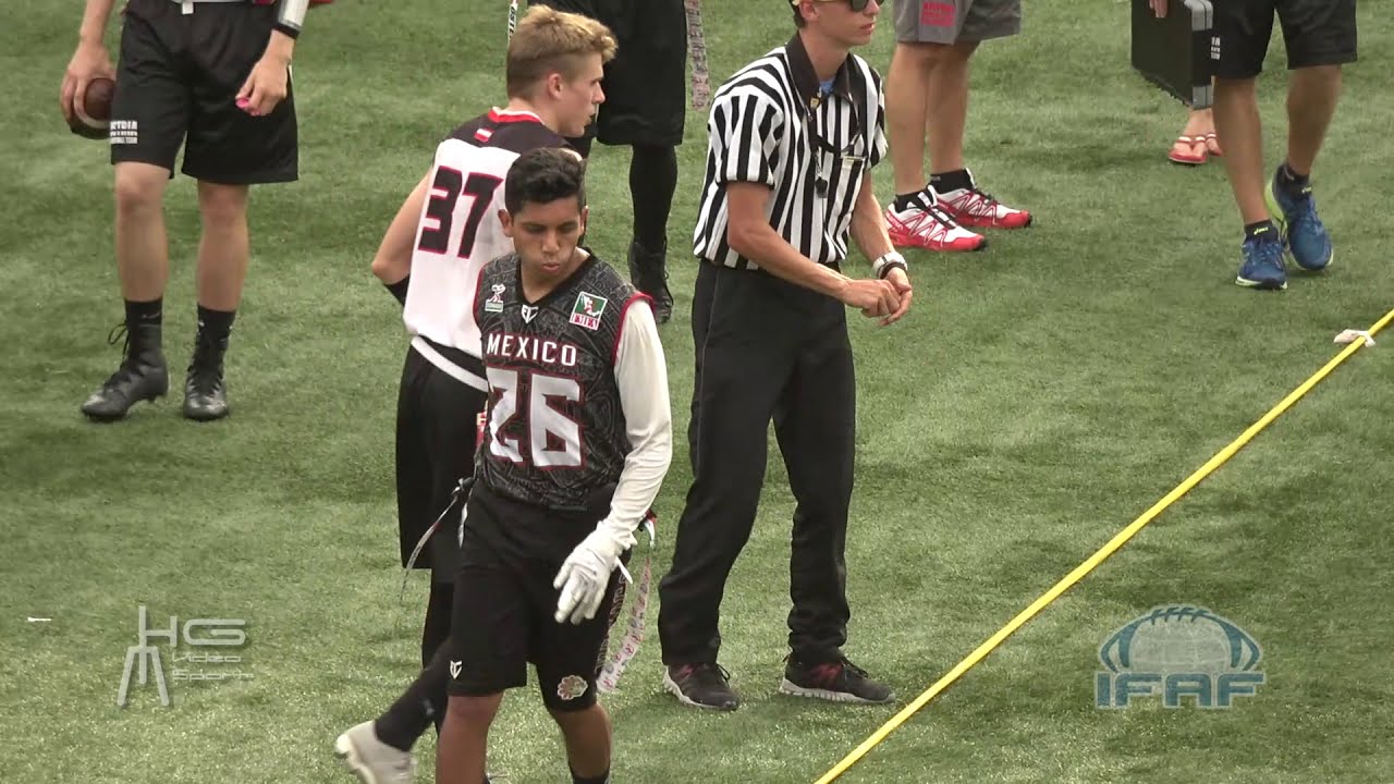 MUNDIAL DE FLAG FOOTBALL 2018 AUSTRIA VS MEXICO MASCULINO DIA 4