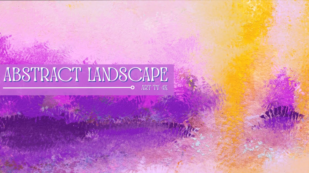 Relaxing Pink & Yellow Abstract Art | Silent Background Video 4K