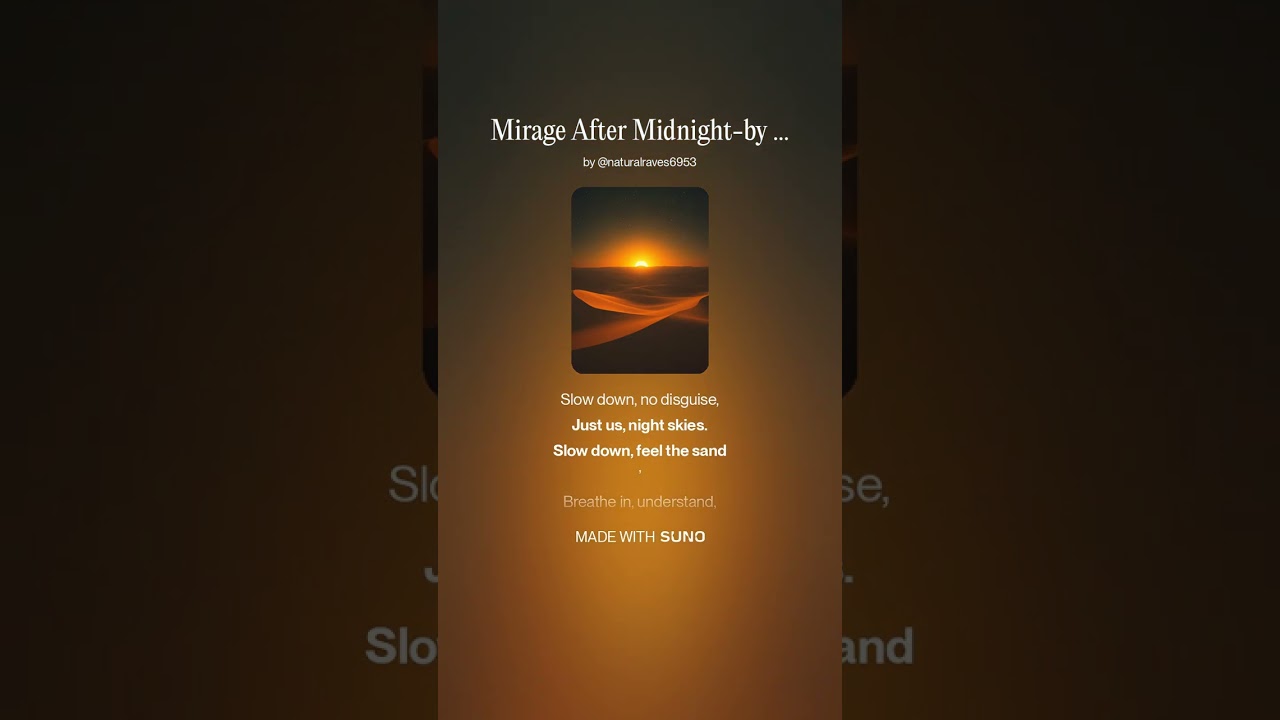 Mirage After Midnight by L Ursu Media # amazing vibes
